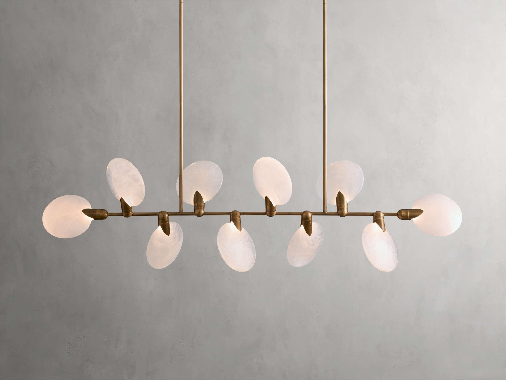 Lyla Linear Chandelier 62''74'' - GILDLAMPS
