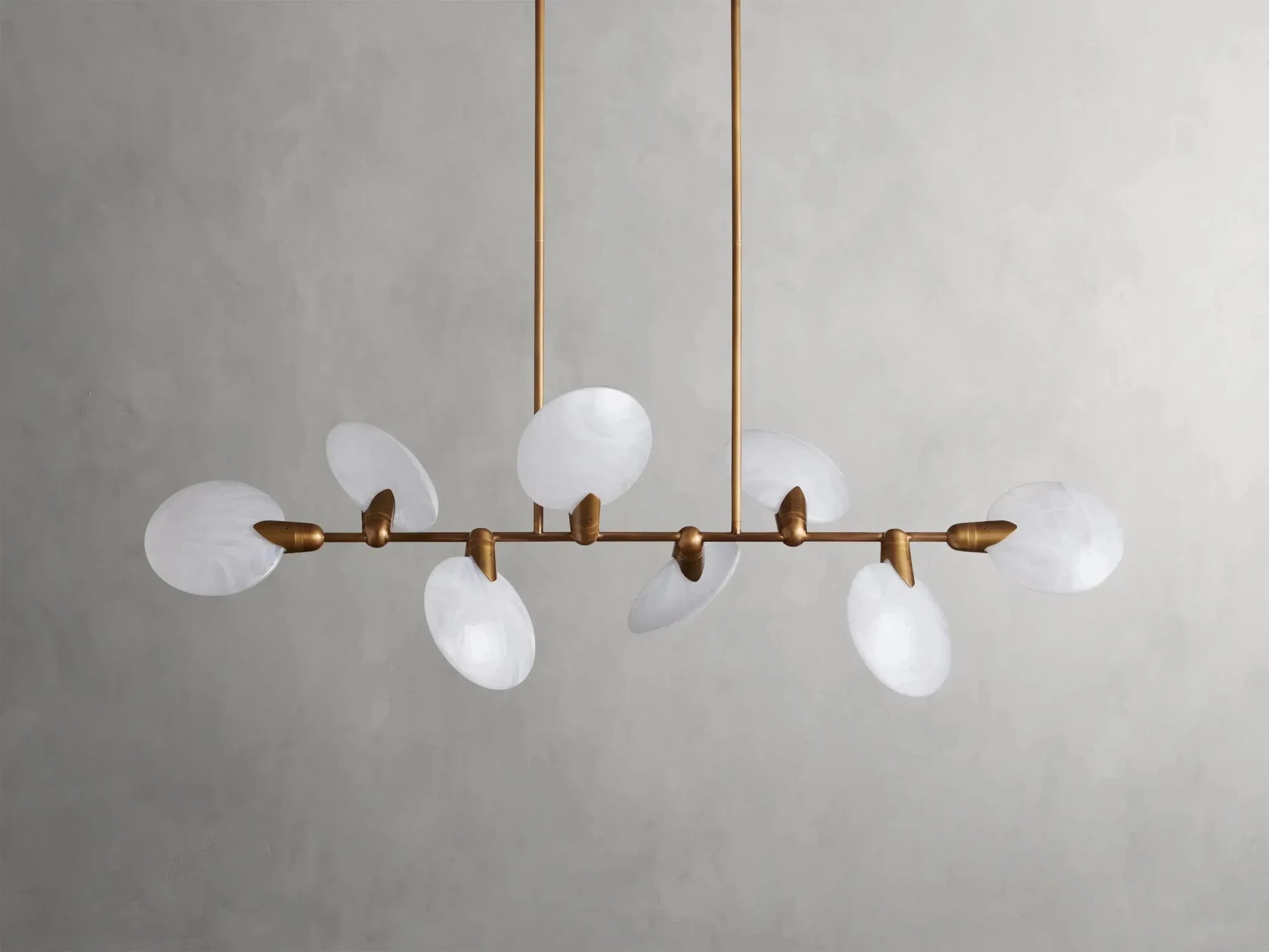 Lyla Linear Chandelier 62''74'' - GILDLAMPS