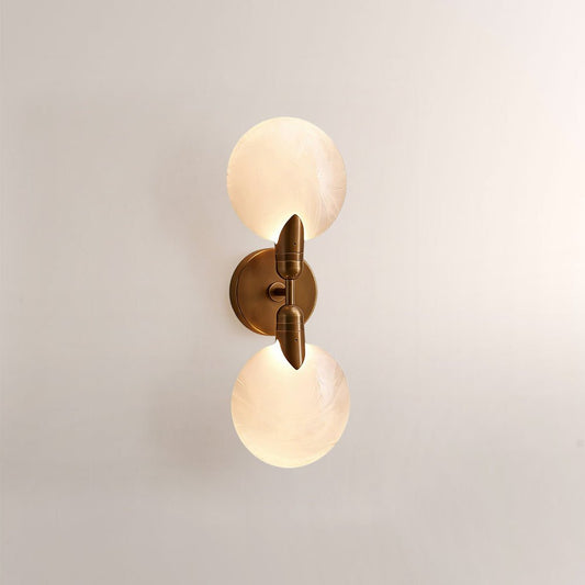 Lylo Textured Glass Double Wall Sconce - GILDLAMPS