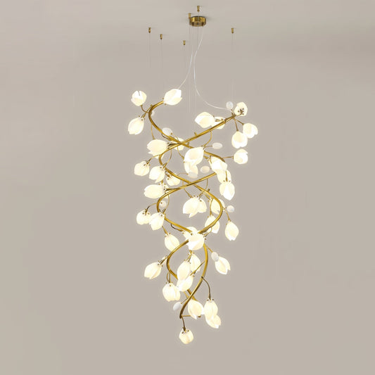Lysandra Cascade Stairs Chandelier - GILDLAMPS