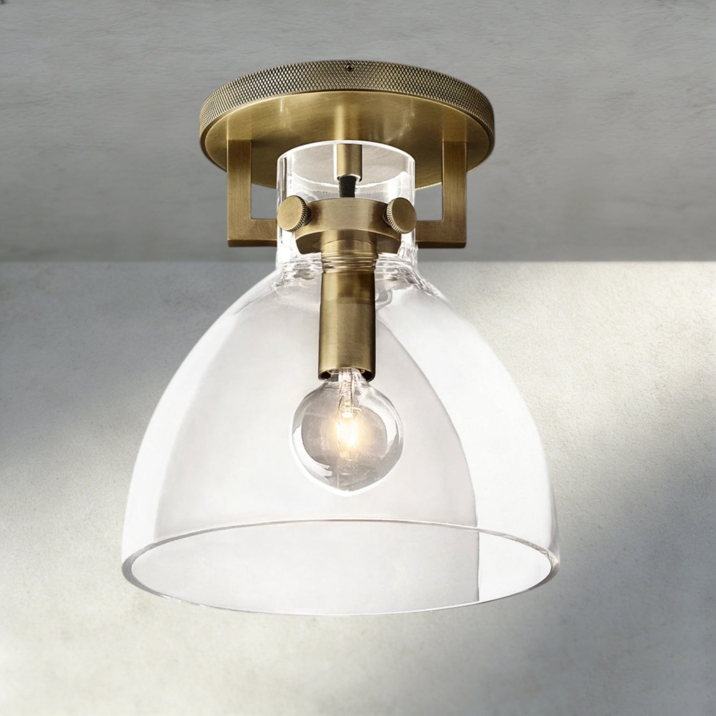 Machunst Glass Cloche Flushmount - GILDLAMPS