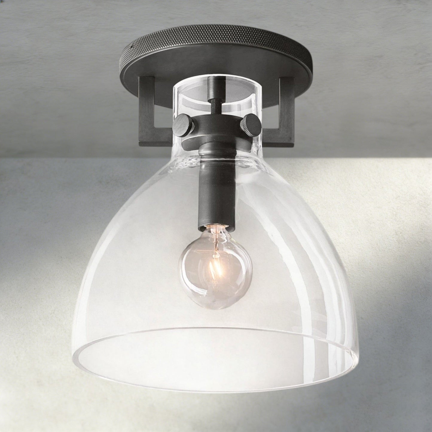 Machunst Glass Cloche Flushmount - GILDLAMPS