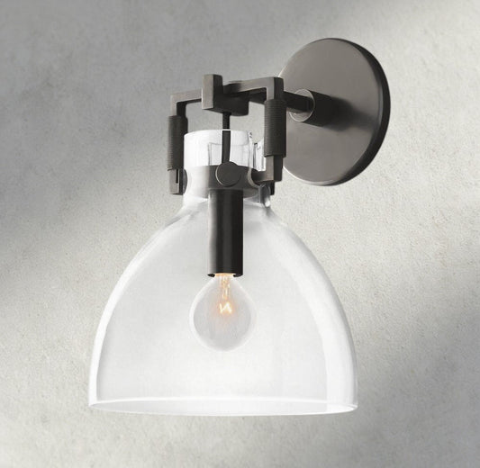 MACHUNST GLASS CLOCHE SCONCE 8", 10" - GILDLAMPS
