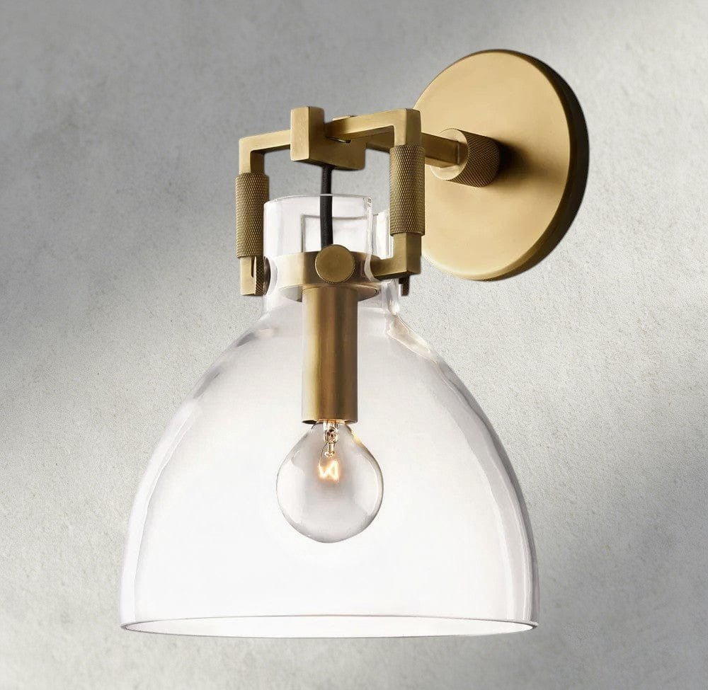 MACHUNST GLASS CLOCHE SCONCE 8", 10" - GILDLAMPS