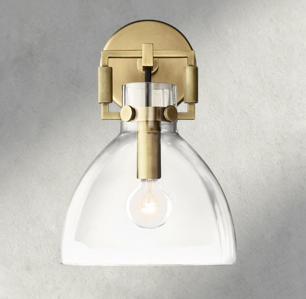 MACHUNST GLASS CLOCHE SCONCE 8", 10" - GILDLAMPS