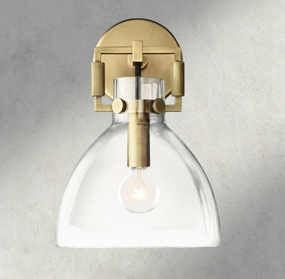 MACHUNST GLASS CLOCHE SCONCE 8", 10" - GILDLAMPS