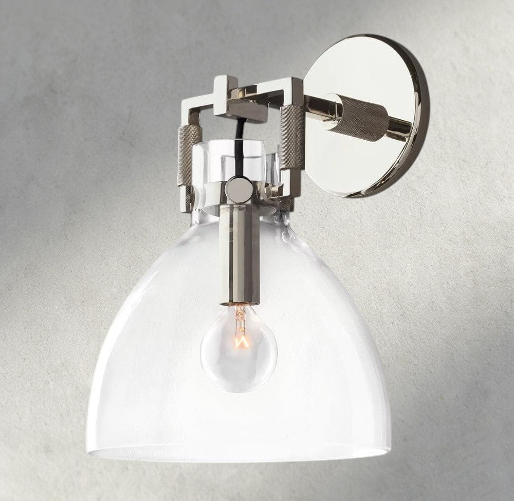 MACHUNST GLASS CLOCHE SCONCE 8", 10" - GILDLAMPS
