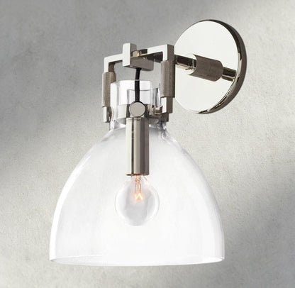 MACHUNST GLASS CLOCHE SCONCE 8", 10" - GILDLAMPS