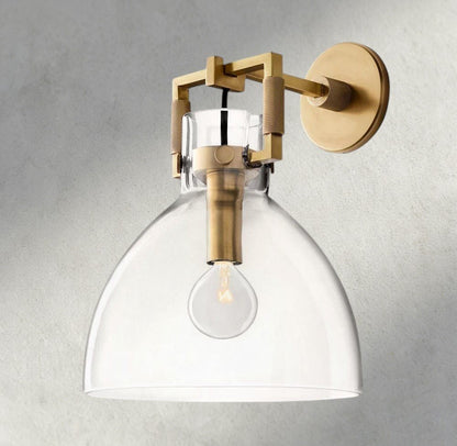 MACHUNST GLASS CLOCHE SCONCE 8", 10" - GILDLAMPS