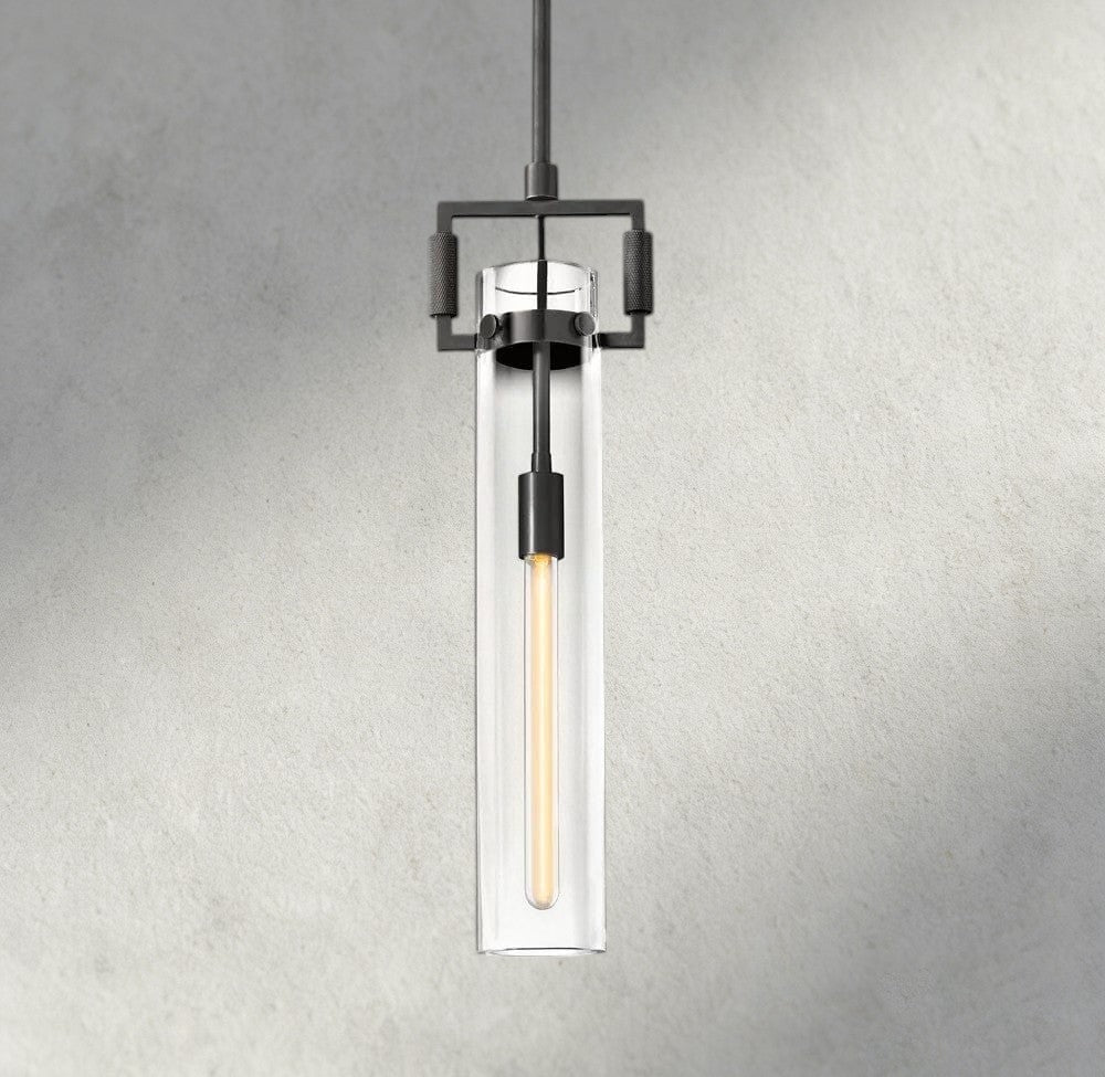 Machunst Glass Cylinder Pendant 12", 22" - GILDLAMPS