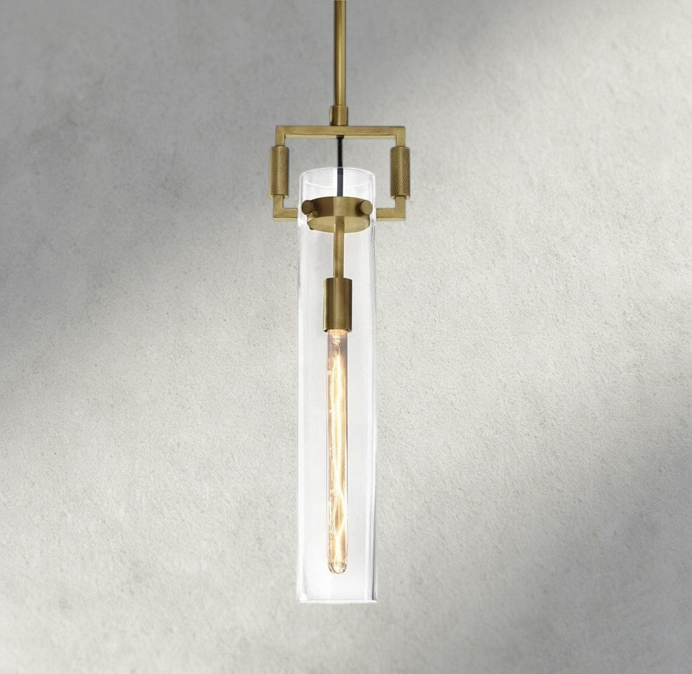 Machunst Glass Cylinder Pendant 12", 22" - GILDLAMPS