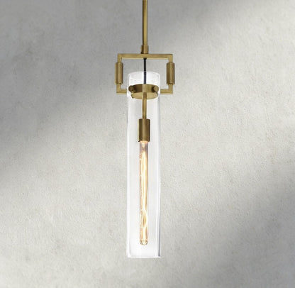 Machunst Glass Cylinder Pendant 12", 22" - GILDLAMPS