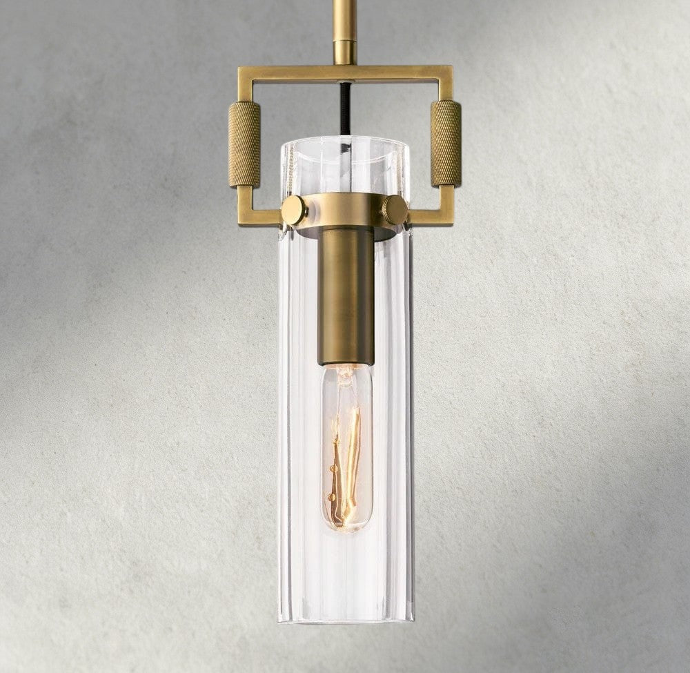 Machunst Glass Cylinder Pendant 12", 22" - GILDLAMPS