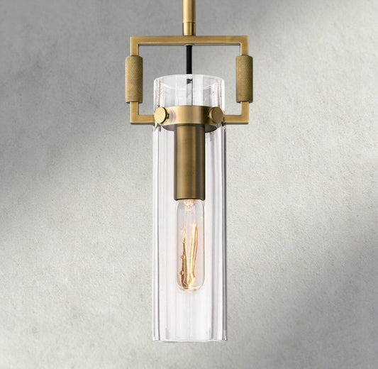 Machunst Glass Cylinder Pendant 12", 22" - GILDLAMPS
