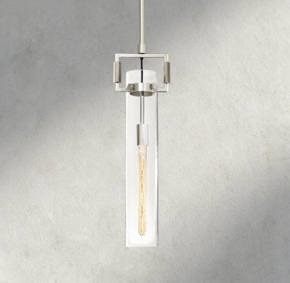 Machunst Glass Cylinder Pendant 12", 22" - GILDLAMPS