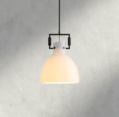 MACHUNST MILK GLASS CLOCHE PENDANT 10", 14", 18" - GILDLAMPS