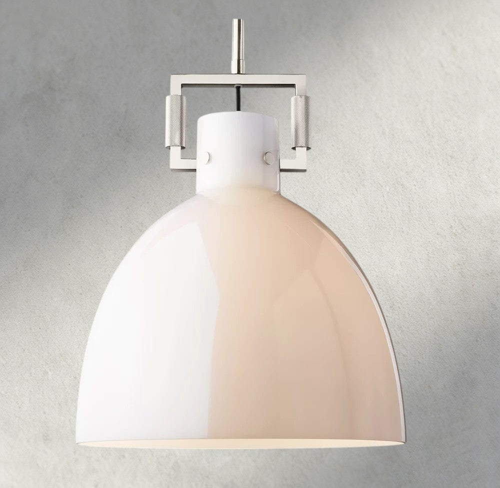 MACHUNST MILK GLASS CLOCHE PENDANT 10", 14", 18" - GILDLAMPS