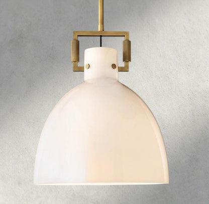 MACHUNST MILK GLASS CLOCHE PENDANT 10", 14", 18" - GILDLAMPS