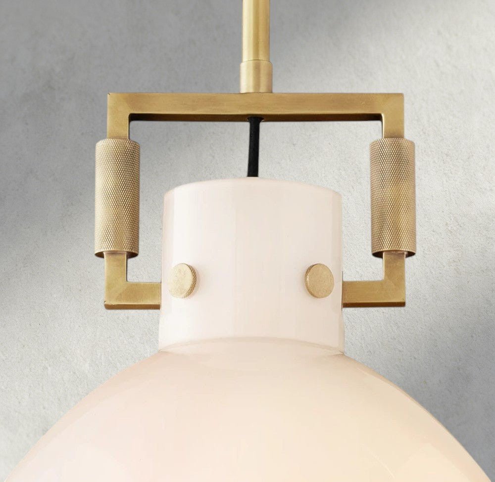 MACHUNST MILK GLASS CLOCHE PENDANT 10", 14", 18" - GILDLAMPS