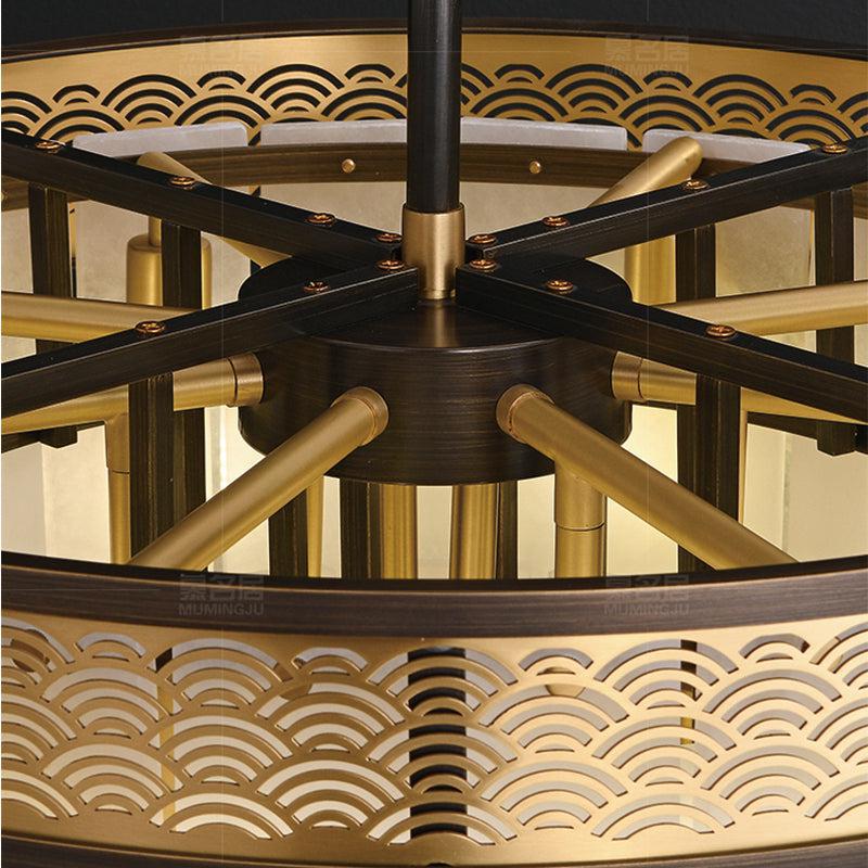 Marble Alabaster Lorry Multi-layer Classic Chandelier - GILDLAMPS