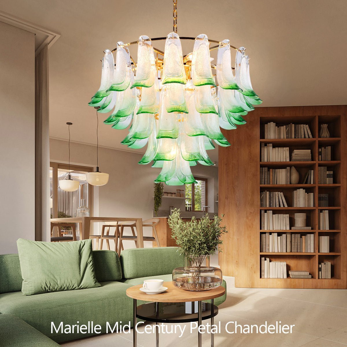 Marielle Mid Century Petal Chandelier - GILDLAMPS