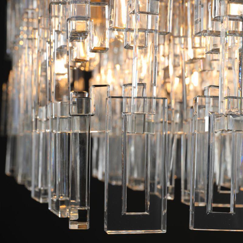 Marigan Modern Rectangular Crystal Chandelier 60" - GILDLAMPS