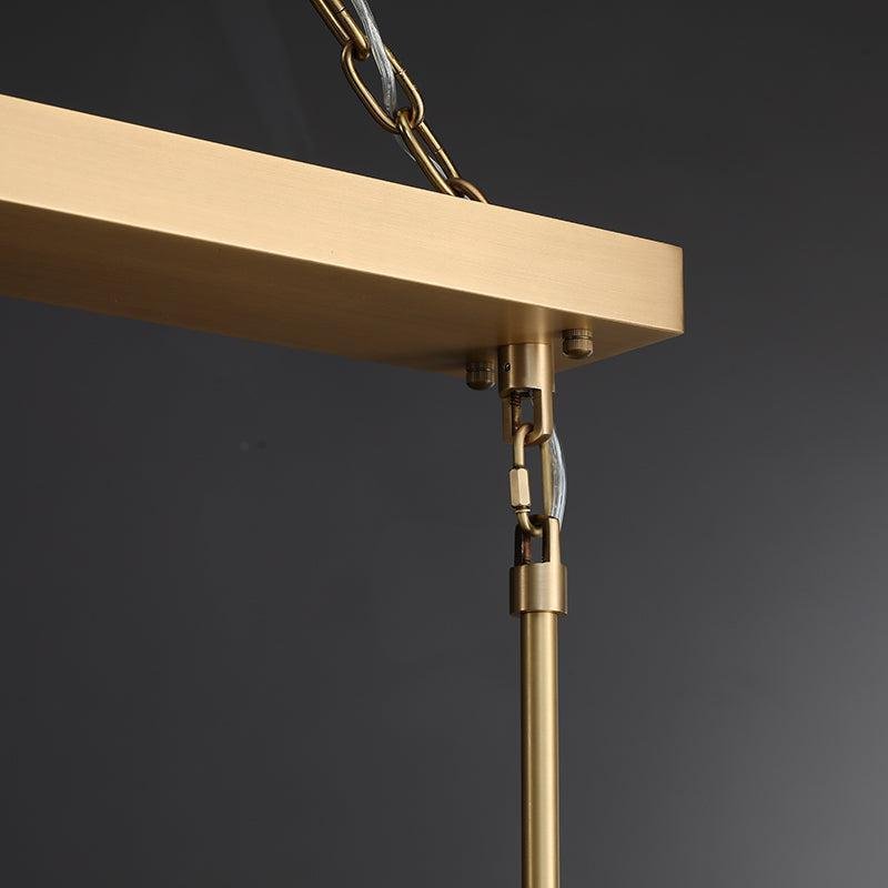 Marigan Modern Rectangular Crystal Chandelier 60" - GILDLAMPS