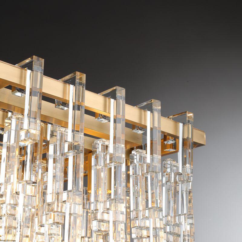 Marigan Modern Rectangular Crystal Chandelier 60" - GILDLAMPS