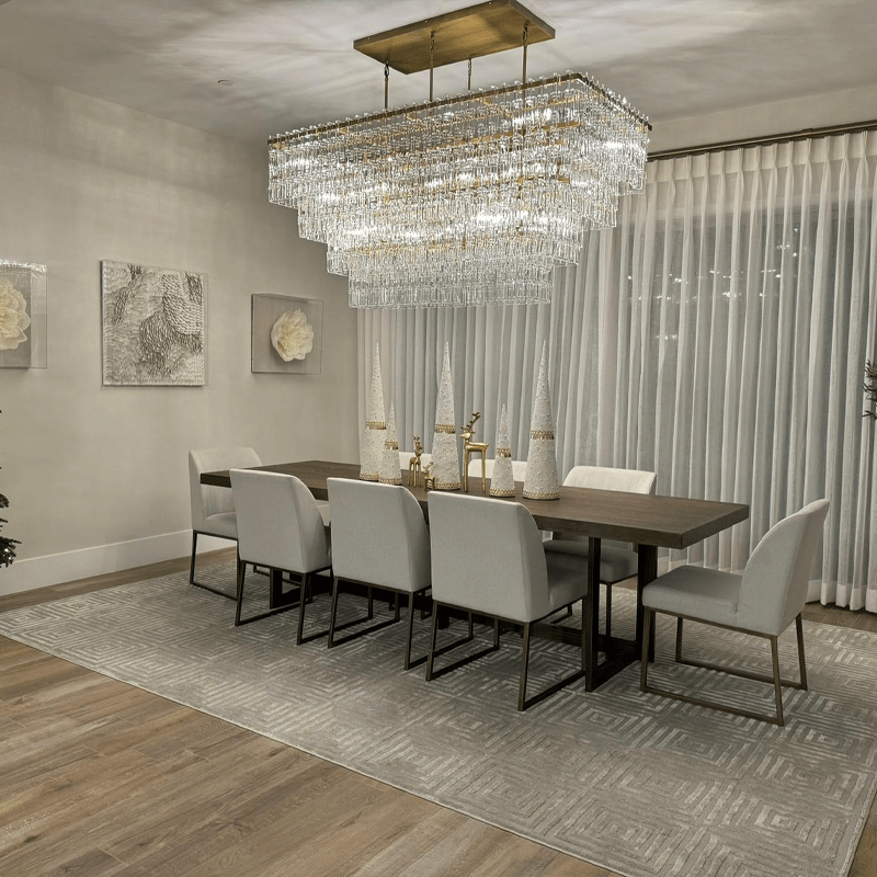 Marigan Multi-Tier Rectangular Chandelier 60″ 72″ - GILDLAMPS