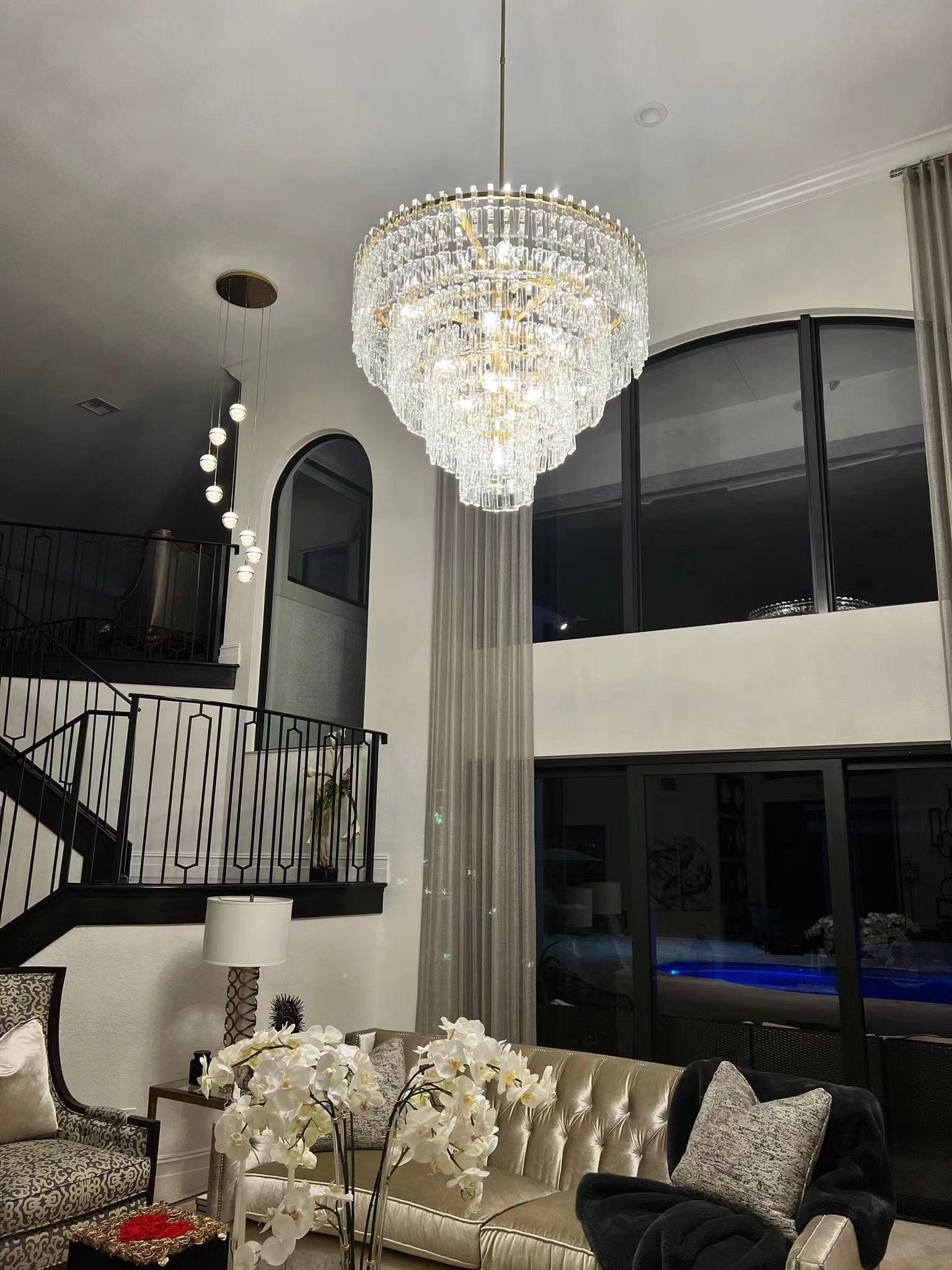 Marigan Multi-Tier Round Chandelier 36″ 48″ 60″ - GILDLAMPS