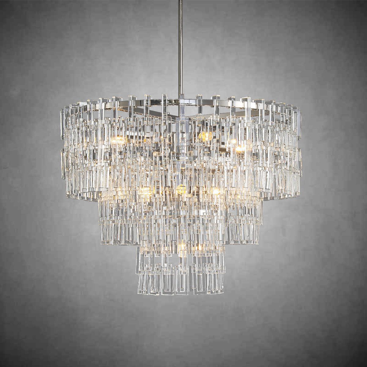 Marigan Multi-Tier Round Chandelier 36″ 48″ 60″ - GILDLAMPS