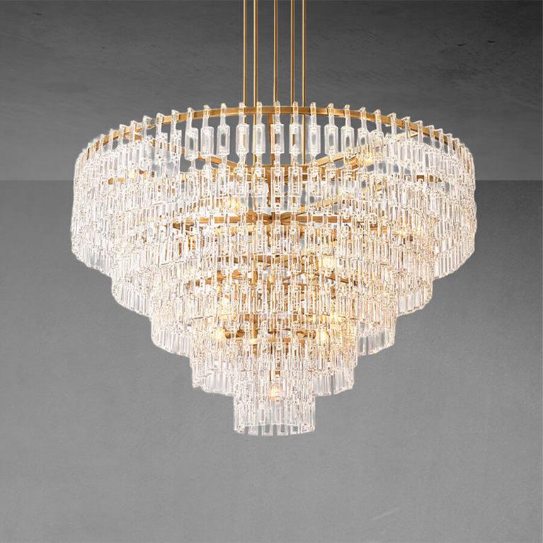 Marigan Multi-Tier Round Chandelier 36″ 48″ 60″ - GILDLAMPS