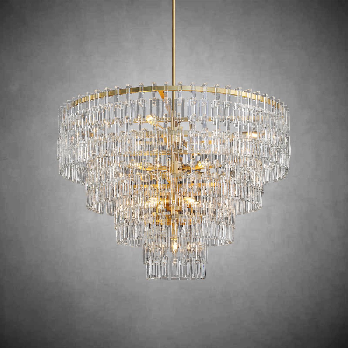 Marigan Multi-Tier Round Chandelier 36″ 48″ 60″ - GILDLAMPS
