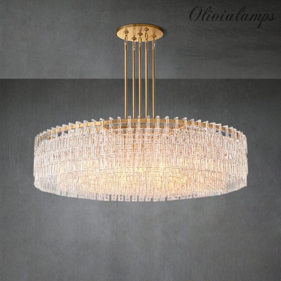 Marigan Round Chandelier 36''48''60" - GILDLAMPS