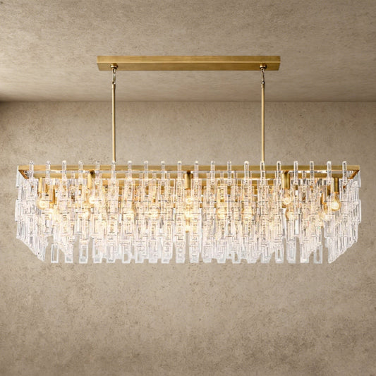 Marignan Rectangular Chandelier 60 inch - GILDLAMPS