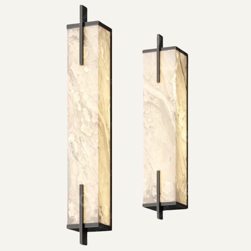 Maros Alabaster Wall Sconce For Bedroom - GILDLAMPS