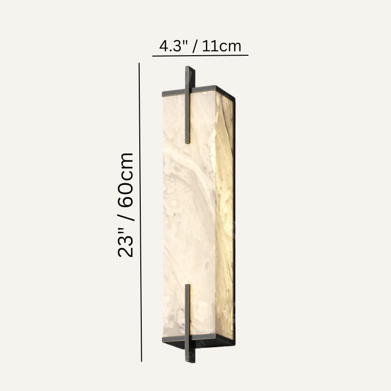 Maros Alabaster Wall Sconce For Bedroom - GILDLAMPS
