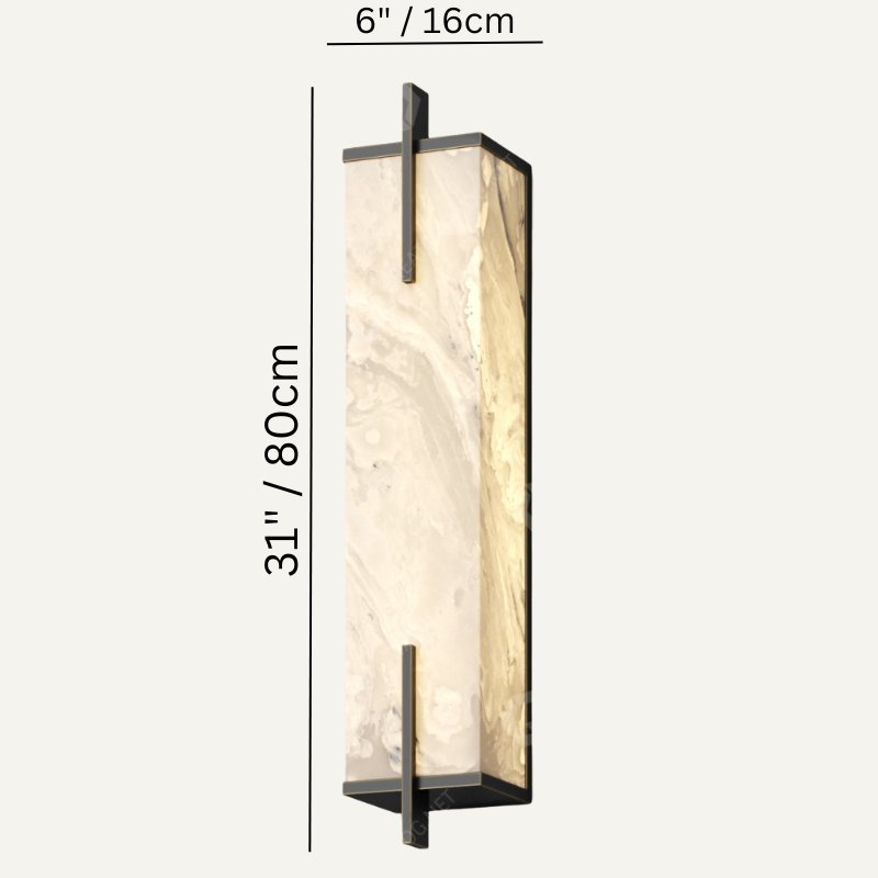 Maros Alabaster Wall Sconce For Bedroom - GILDLAMPS