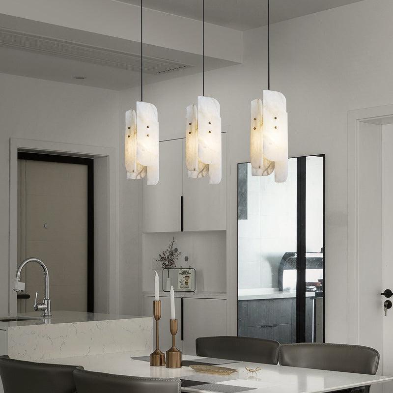 Megalith Mini Alabaster Pendant Light - GILDLAMPS