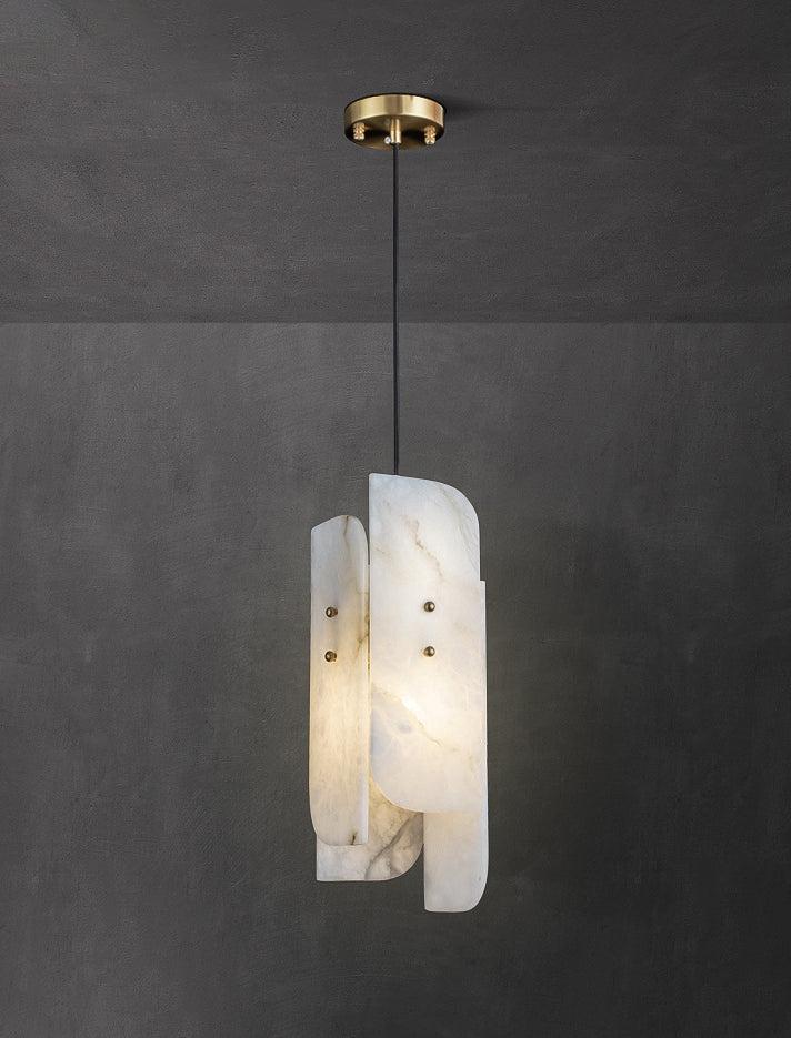 Megalith Mini Alabaster Pendant Light - GILDLAMPS