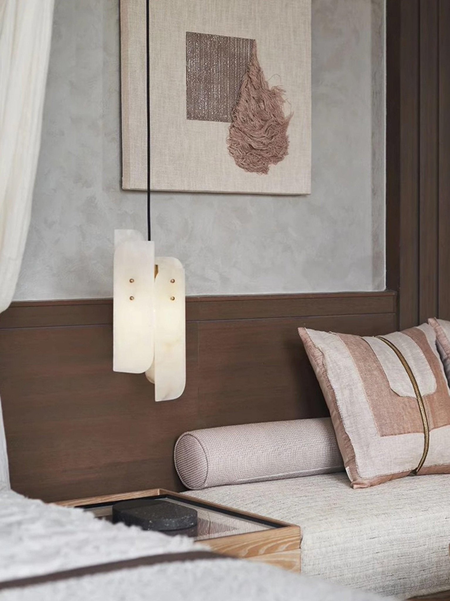 Megalith Mini Alabaster Pendant Light - GILDLAMPS