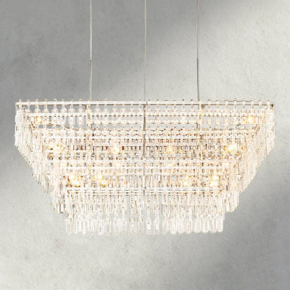 Merlyna Tiered Rectangular Chandelier 60", 72" - GILDLAMPS