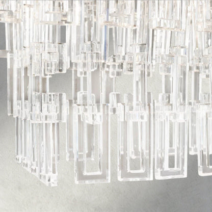 Merlyna Tiered Rectangular Chandelier 60", 72" - GILDLAMPS