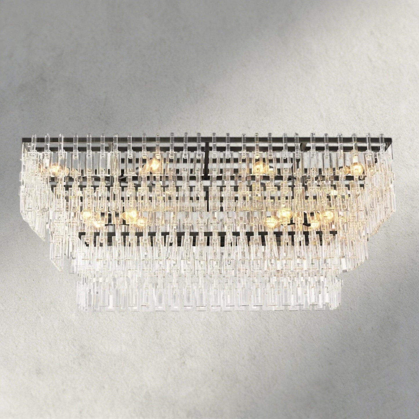 Merlyna Tiered Rectangular Chandelier 60", 72" - GILDLAMPS