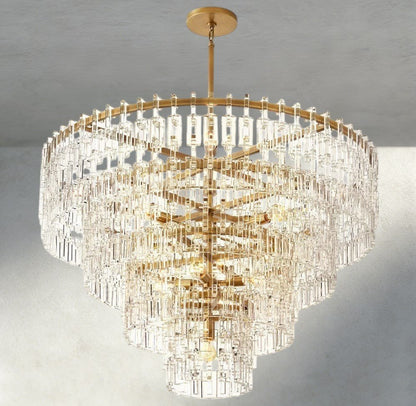 Merlyna Tiered Round Chandelier 36", 48", 60" - GILDLAMPS