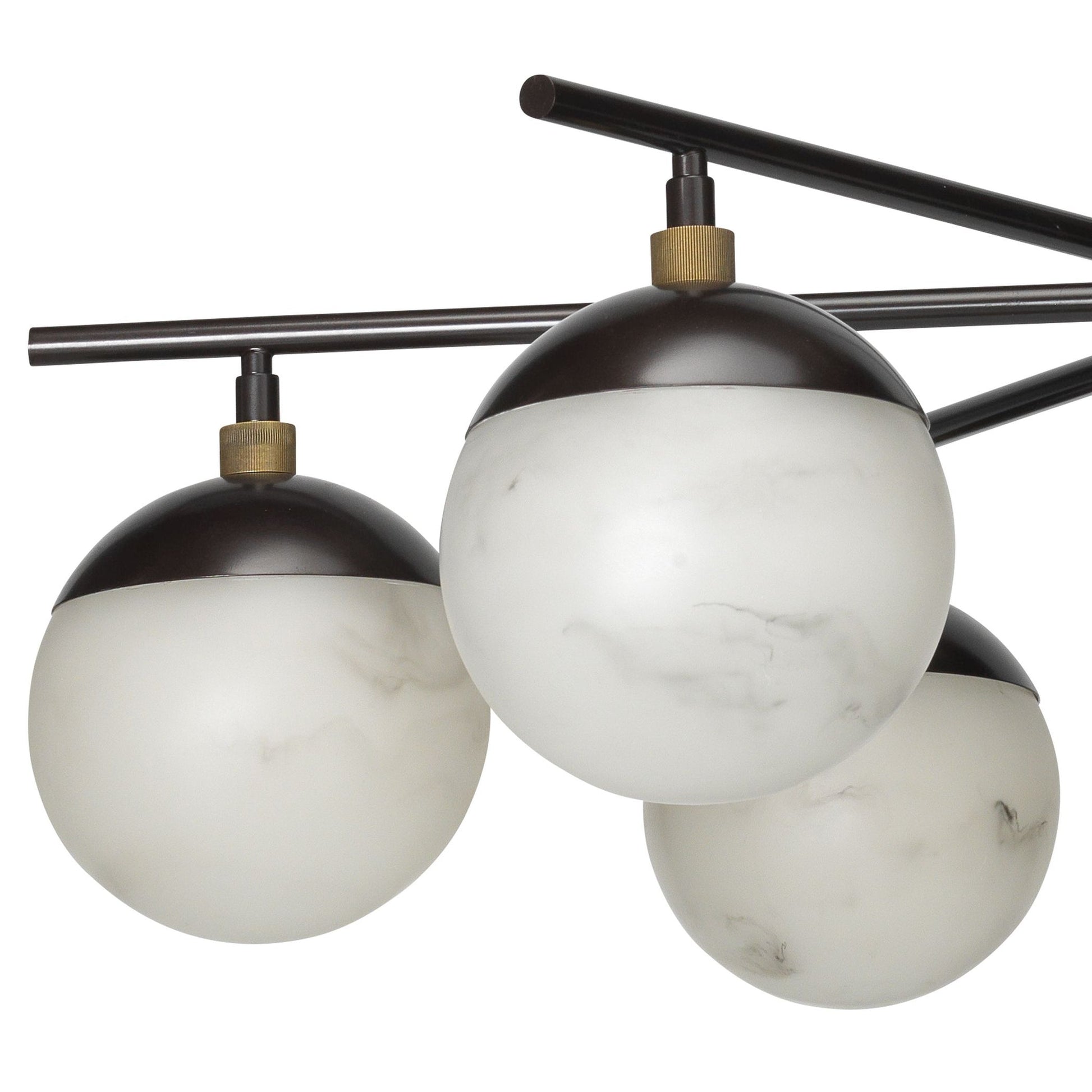 Metro Alabaster 6 Light Chandelier - GILDLAMPS