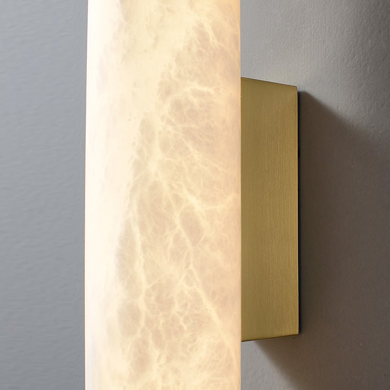 Modern Alabaster Bathroom Sconce - GILDLAMPS