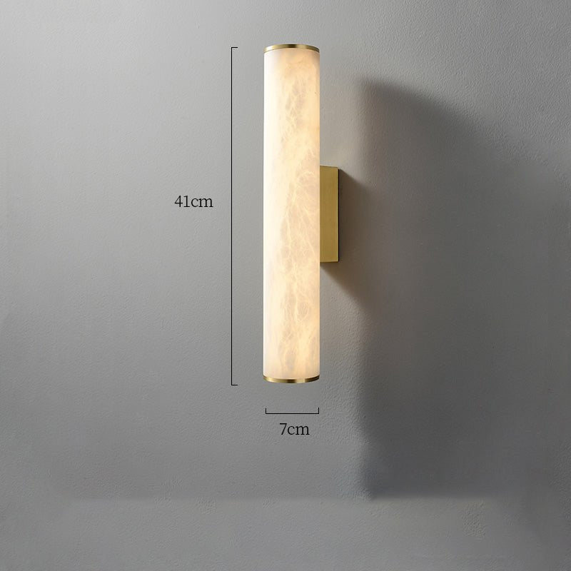 Modern Alabaster Bathroom Sconce - GILDLAMPS