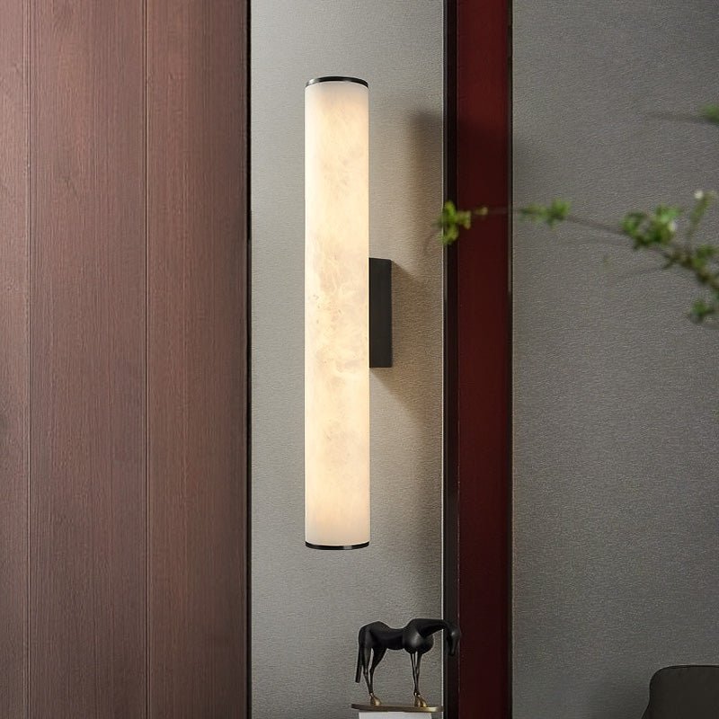 Modern Alabaster Bathroom Sconce - GILDLAMPS