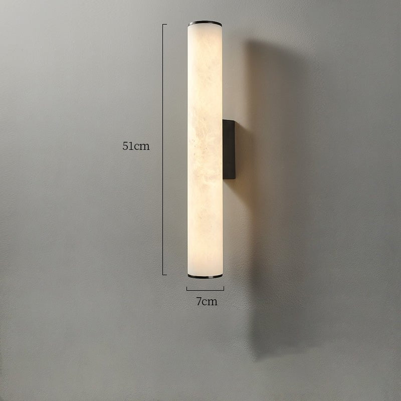 Modern Alabaster Bathroom Sconce - GILDLAMPS